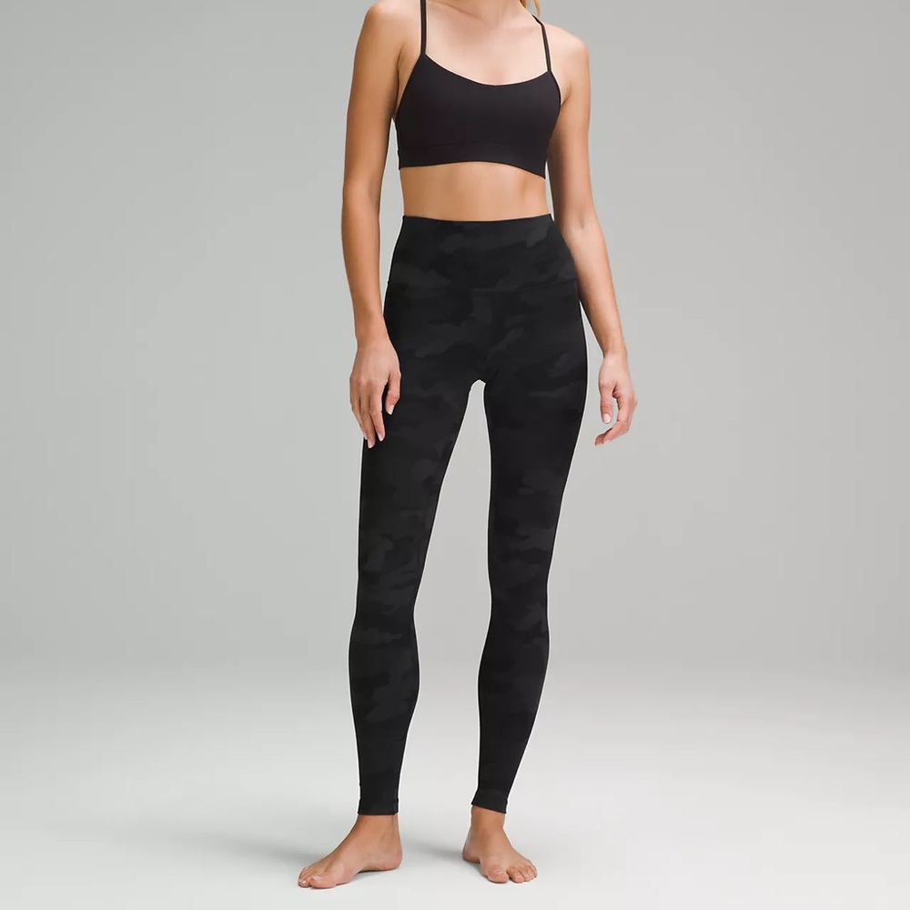 Lululemon align high rise Heritage 365 Camo Deep Coal Multi 28”